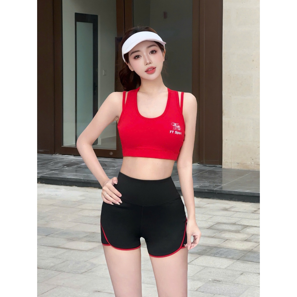 [Có size to 95kg]Bộ bra đùi thể thao TT06 tập gym, aerobic, funfit, chất thun co giãn siêu tôn dáng