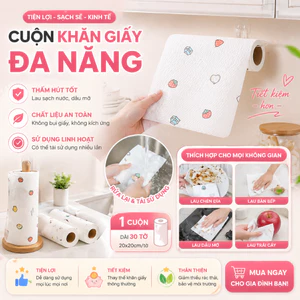 Khăn Giấy Gia Dụng Đa Năng Lau Bếp Lau Trái Cây An Toàn Dễ Sử Dụng