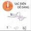Bóng Đèn Tích Điện Công Suất 100w, 200w Siêu Sáng, Bóng Đèn Led Tích Điện Có Móc Treo Tiện Lợi