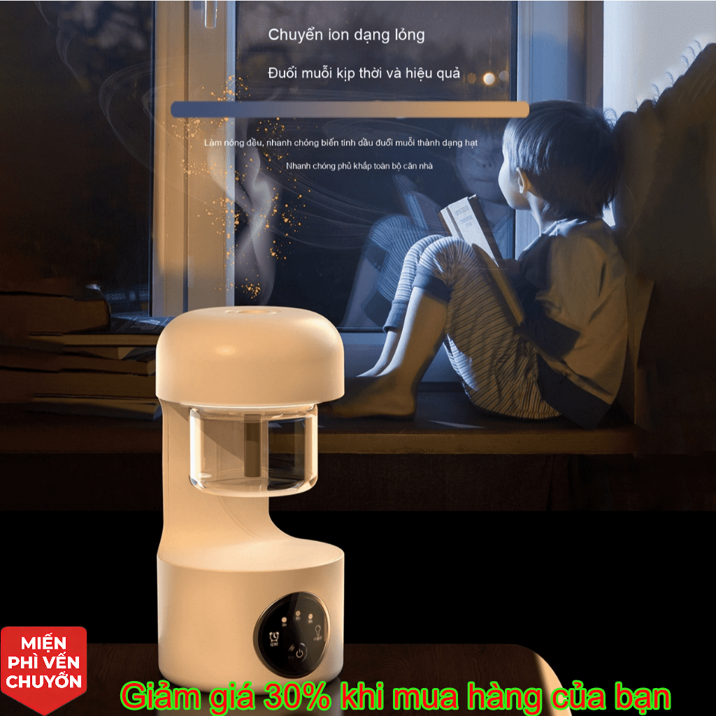 Đèn Đuổi Muỗi Cắm Điện Mini｜Đèn Ngủ Ánh Sáng Dịu｜Thiết Kế Nhỏ Gọn｜Dùng Cho Phòng Ngủ