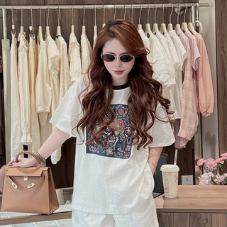 Set đồ nữ mặc nhà form rộng áo thun quần short cotton mềm mát trẻ trung dễ mặc hằng ngày