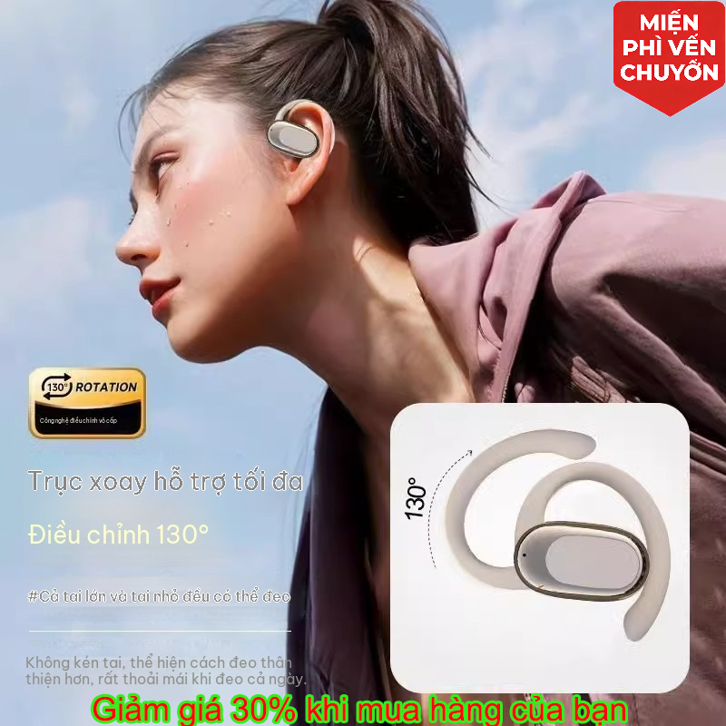 Tai Nghe Bluetooth Tai Nghe Không Dây Treo Tai ENC Giảm Ồn Chống Nước Bluetooth 5.4 Màn Hình Pin