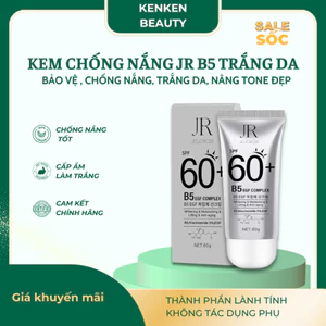 Kem Chống Nắng JR JOJOROSE SPF60+ PA+++ Dưỡng Ẩm, Nâng Tone, Phù Hợp Mọi Loại Da 60g - Mặt Nạ B5 Cấp Ẩm, Trắng Sáng