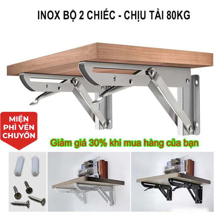 Chân máy gấp gọn, bản lề gấp thông minh, tải trọng 90 kg, làm bằng thép không gỉ.