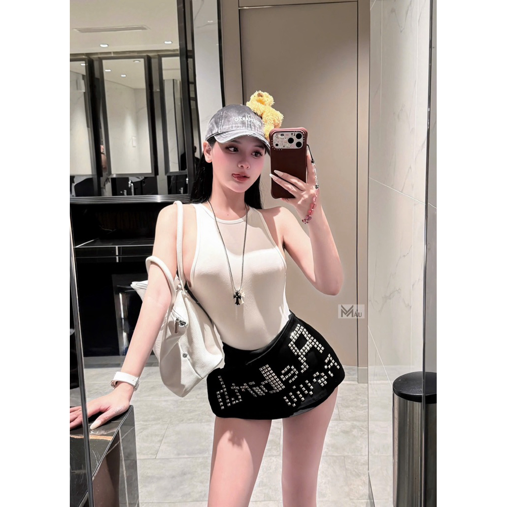 Áo bodysuit ba lỗ mix đồ siu đẹp