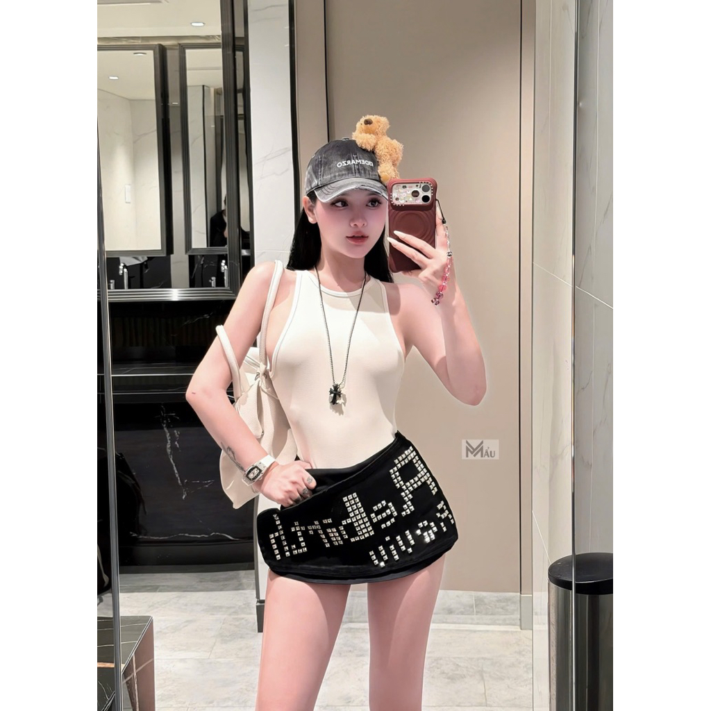 Áo bodysuit ba lỗ mix đồ siu đẹp