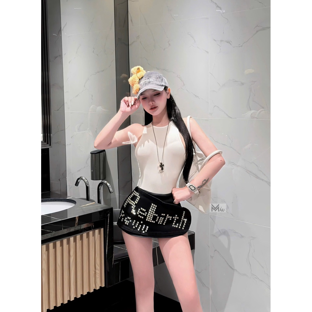 Áo bodysuit ba lỗ mix đồ siu đẹp