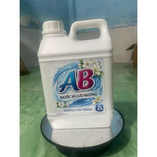 Combo 2 Can Nước Xả Vải AB 2L Mềm Vải Giữ Hương Thơm Suốt Ngày Dài Phù Hợp Giặt Tay Giặt Máy
