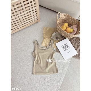Áo 2 dây viền chỉ 8903 co giãn