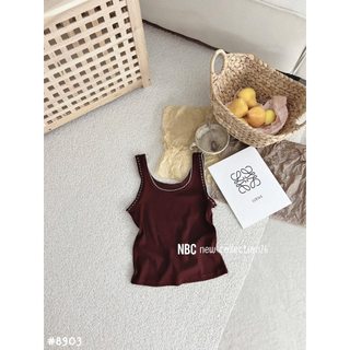 Áo 2 dây viền chỉ 8903 co giãn