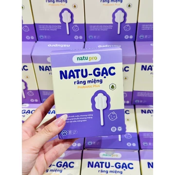 Gạc Răng Miệng Natupro, Gạc Rơ Lưỡi Dạng Que, Gạc Rơ Lưỡi Probiotic Natupro Vệ Sinh Răng Miệng Bé - 20 Que