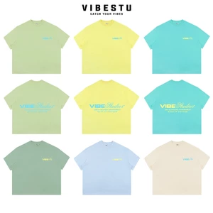 Áo Thun Local Brand VIBESTU " Logo Vibestu ART&GRAPHIC " Áo Thun Boxy Form Rộng å 250Gsm Cotton