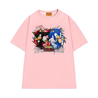 Áo Thun Hoạt Hình NGỐ TEE Nhím Sonic và Nhím Shadow Vải Cotton Cao Cấp Thoáng Mát Form Rộng