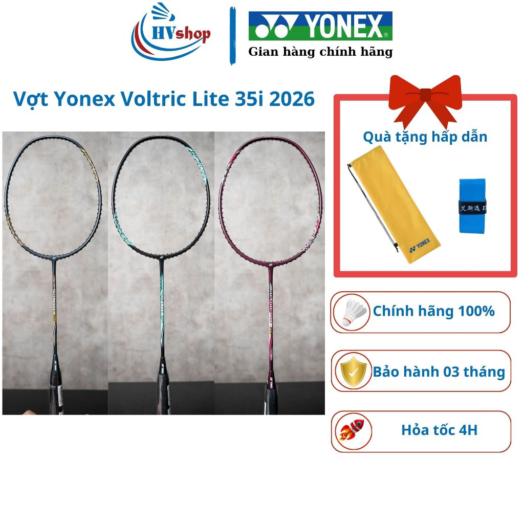 Vợt cầu lông Yonex Voltric Lite 35i 2026, CHỈ KHUNG VỢT, kèm nhiều quà tặng hấp dẫn - HVShop