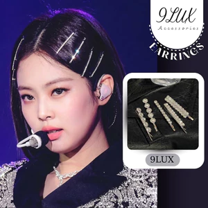 Set 4 kẹp đính đá siêu xinh lấp lánh SET1 , Kẹp tóc đính đá sag chảnh