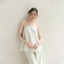 Set Áo 2 Dây Phối Quần Suông Dài Chất Liệu Vải Trượt Mềm Thoáng Mát Sang Chảnh