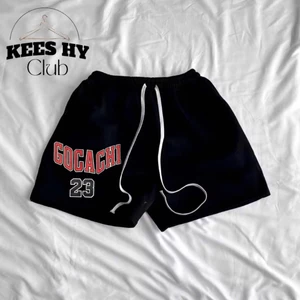 Quần Short Đùi In Chữ GOCACHI Basketball Chất Nỉ Bông Thoáng Mát Co Giãn Tốt Nam Nữ