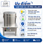 Nồi điện nấu phở đa năng Inox 304 mâm nhiệt Tiết Kiệm Điện siêu bền an toàn sử dụng – BH 12 Tháng — ảnh 3