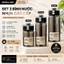 Set 3 Bình Nước Nhắc Uống Nước Thông Minh Good Luck 350ml 550ml 800ml Chống Rò Rỉ Có Quai Xách