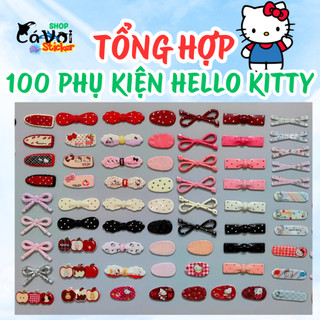HOT - Tổng hợp 100 phụ kiện bán lẻ - Set charm Hello kitty gắn dép crocs siêu hot hit dễ thương - MÃ MỚI