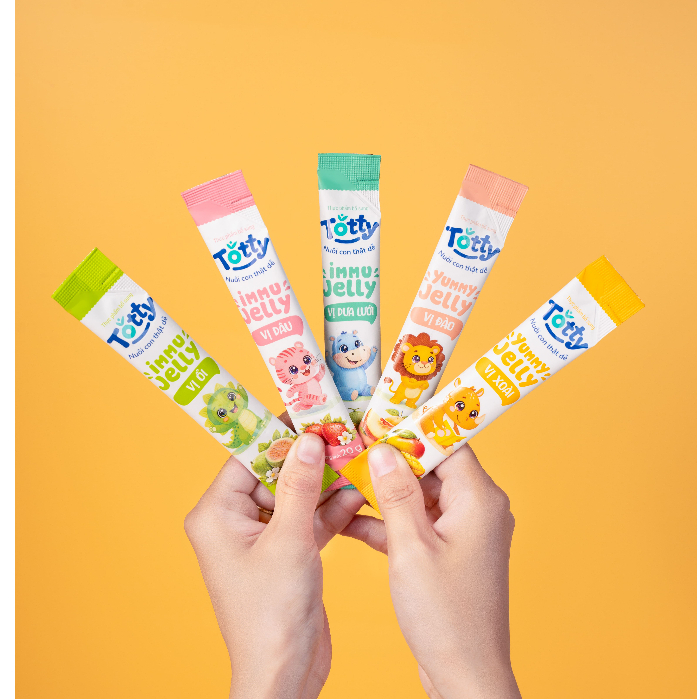 [Thực Phẩm Bổ Sung] Thạch Trái Cây Mix Vị Cho Bé Totty Jelly, Bổ Sung Kẽm, Vitamin Bé Ăn Ngon, Tăng Đề Kháng