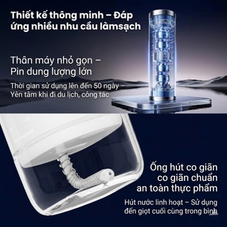 Máy Tăm Nước Xiaomi Q5 PRO UV 2026, UVC Diệt Khuẩn, 8 Cấp Lực, Bình 200ml