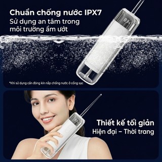 Máy Tăm Nước Xiaomi Q5 PRO UV 2026, UVC Diệt Khuẩn, 8 Cấp Lực, Bình 200ml