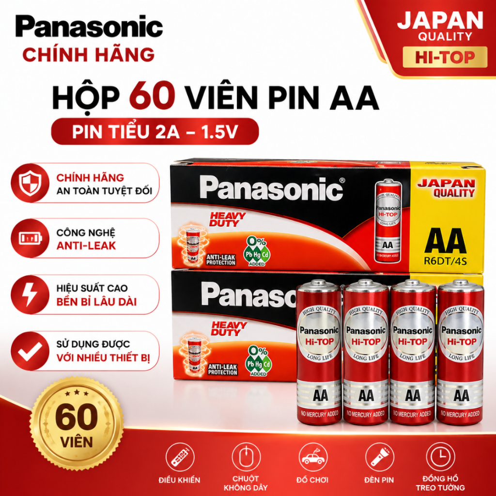 Pin aa panasonic - Giá Tốt, Miễn Phí Vận Chuyển, Đủ Loại | Shopee Việt Nam