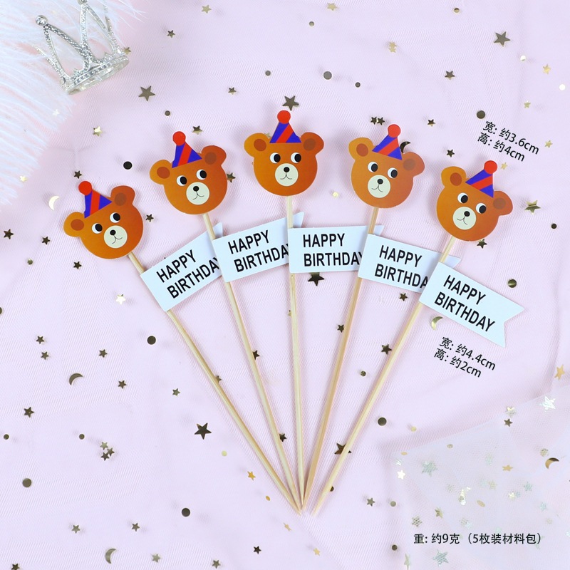 Set Cắm Trang Trí Bánh Kem Hoạt Hình – Đồ Trang Trí Tiệc Sinh Nhật DUHA 073