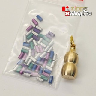 10gram Đá lửa 2.5 đủ màu - Tặng kèm hồ lô bằng đồng đựng đá