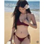 Bikini 2 mảnh áo bản ngang quần ship màu mận( sẵn hàng)