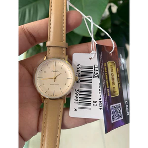 Đồng Hồ Nữ Casio LTP-VT03GL-4BDF Dây Da Màu Cam Đất Chính Hãng Anh Khuê Chống Nước Cao Cấp