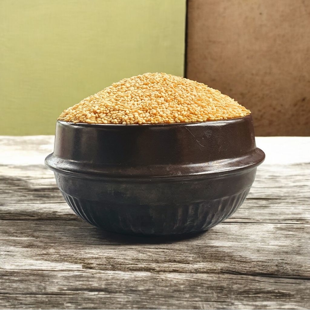 Mè Trắng Rang 160g (깨볶음 - Kkae Bokkeum) – Mè rang sẵn thơm béo, ăn Kimbap, Bibimbap, Tokbokki