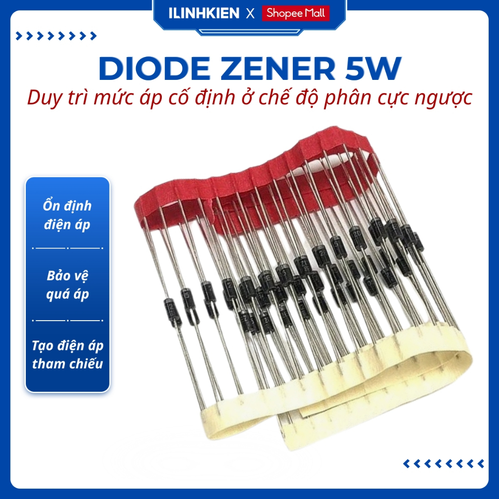 Diode zener 5W 13V/14V/15V/16V/17V/18V/20V/22V/24V/25V/28V/30V/33V chất lượng cao ilinhkien.