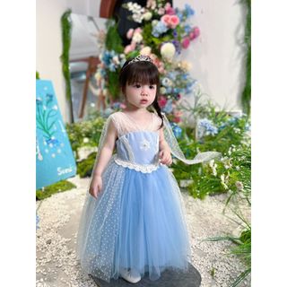 [QUÀ TẶNG 1/6] Đầm hóa trang công chúa DISNEY Elsa Anna cho bé gái 2-8 tuổi, mặc tiệc sinh nhật, dự tiệc by HUMY NGO