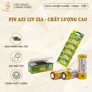 Vỉ 5 Viên Pin A23 12V Dung Lượng Cao 23A L1028 VR22 cho điều khiển cửa cuốn,chuông cửa,còi báo động NB01