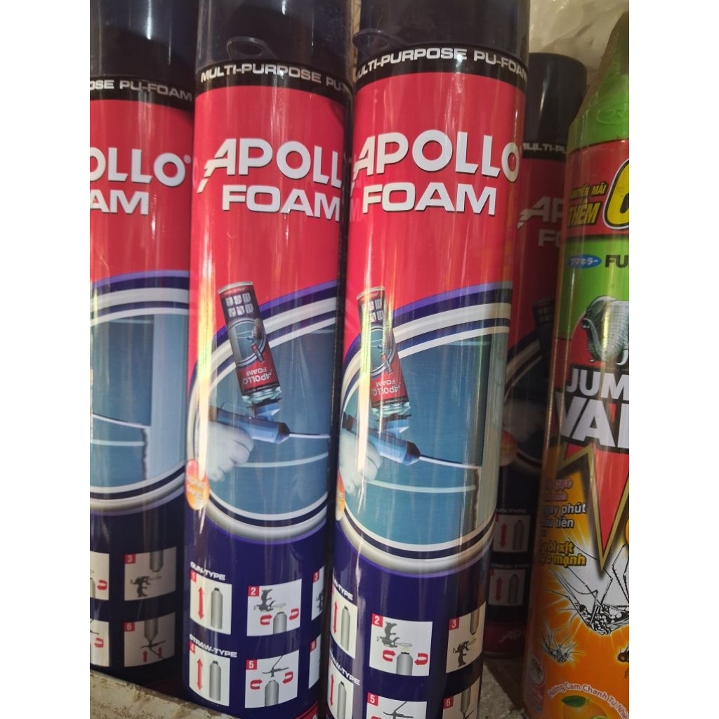 Keo Bọt Nở, Foam Apolo chám ke, cách âm, cách nhiệt, chống thấm