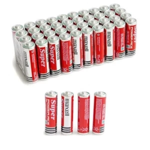 Vỉ 4 Viên Pin AA 1.5v Super Maxell Đỏ
