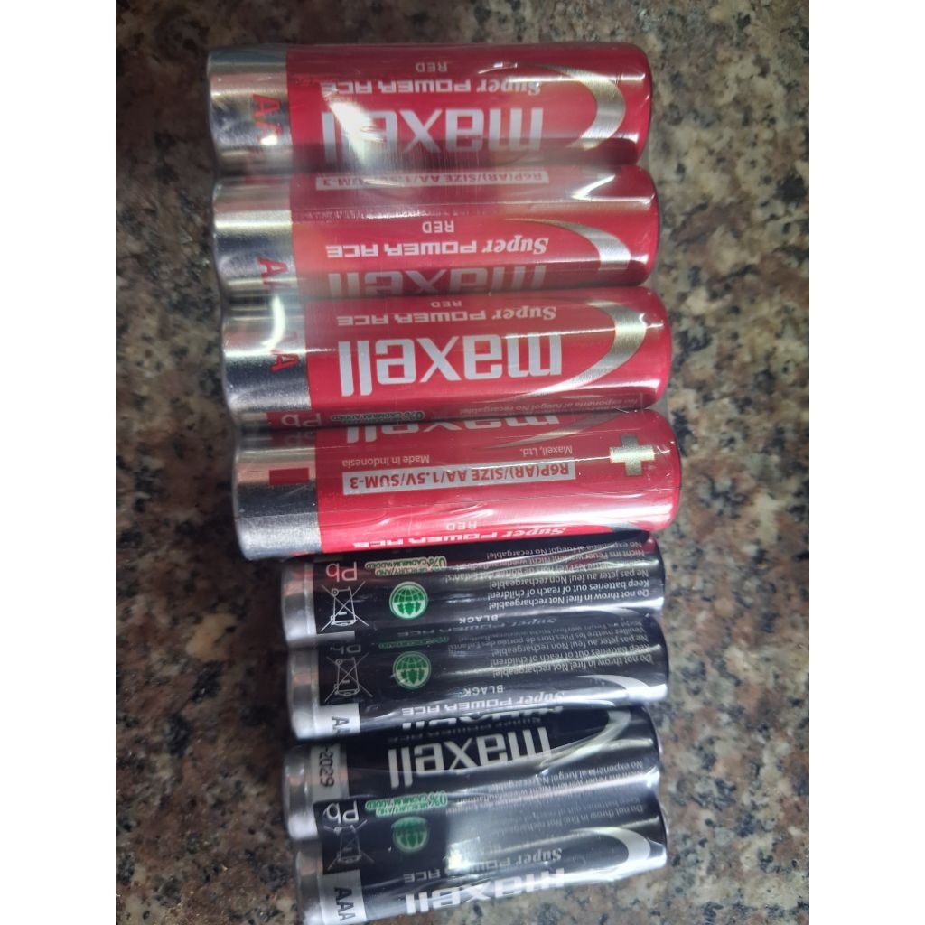 Vỉ 4 Viên Pin AA 1.5v Super Maxell Đỏ