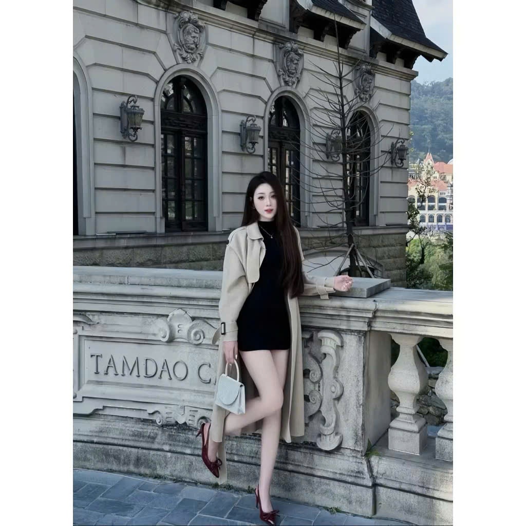 | LYN WEAR | Đầm ôm body sát nách thun rip Trung mịn mát, đầm Basic màu đen dễ phối.