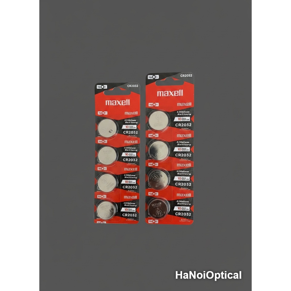 Pin Cúc Áo Maxell CR2032 3V Lithium Chính Hãng - Vỉ 5 Viên Dùng Cho Remote, Chìa Khóa Ô Tô, Máy Tính Casio