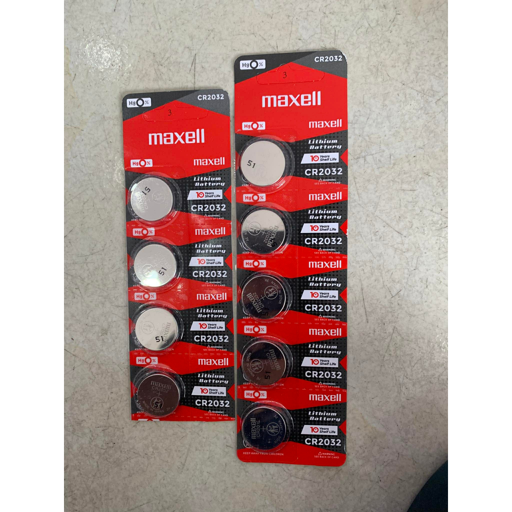 Pin Cúc Áo Maxell CR2032 3V Lithium Chính Hãng - Vỉ 5 Viên Dùng Cho Remote, Chìa Khóa Ô Tô, Máy Tính Casio