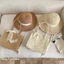 Set túi mũ cói đi biển đi chơi