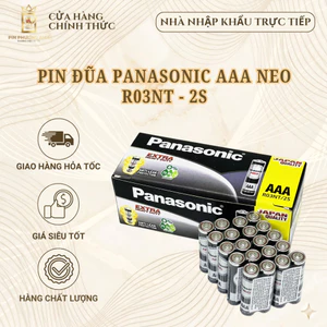 Hộp 60 Viên Pin AAA Panasonic Đũa Đen NEO R03NT-2S hàng Chính Hãng chất lượng cho loại điều khiển