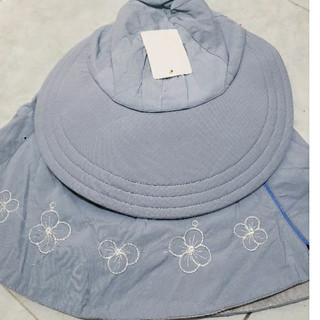 Mũ chống nắng Vành Rộng Kèm Khẩu Trang vải - COTTON THÊU