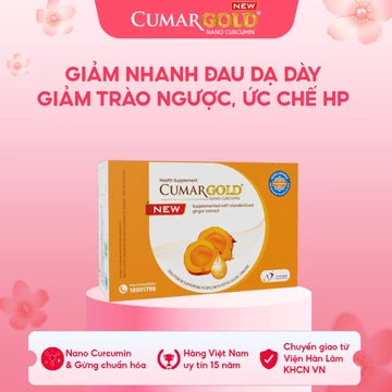 Viên Dạ Dày CumarGold New 30 Viên Hỗ Trợ Giảm Đau Dạ Dày, Trào Ngược Từ Nano Curcumin - CMG01