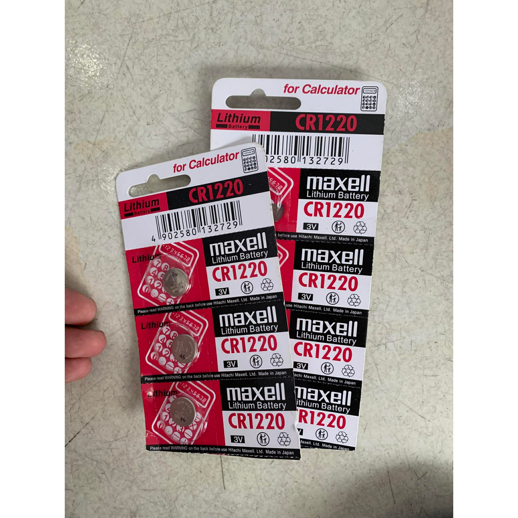 [Chính Hãng] Pin Maxell CR1220 3V Lithium - Pin Nút Áo Cho Máy Tính, Đồng Hồ, Chìa Khóa Xe