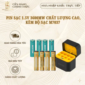 Hộp Sạc Pin BESTON M7036 M7037 – 8 Khe Sạc Pin AA/AAA Cổng USB Dng Cho Thiết Bị Điện Tử – Chính Hãng