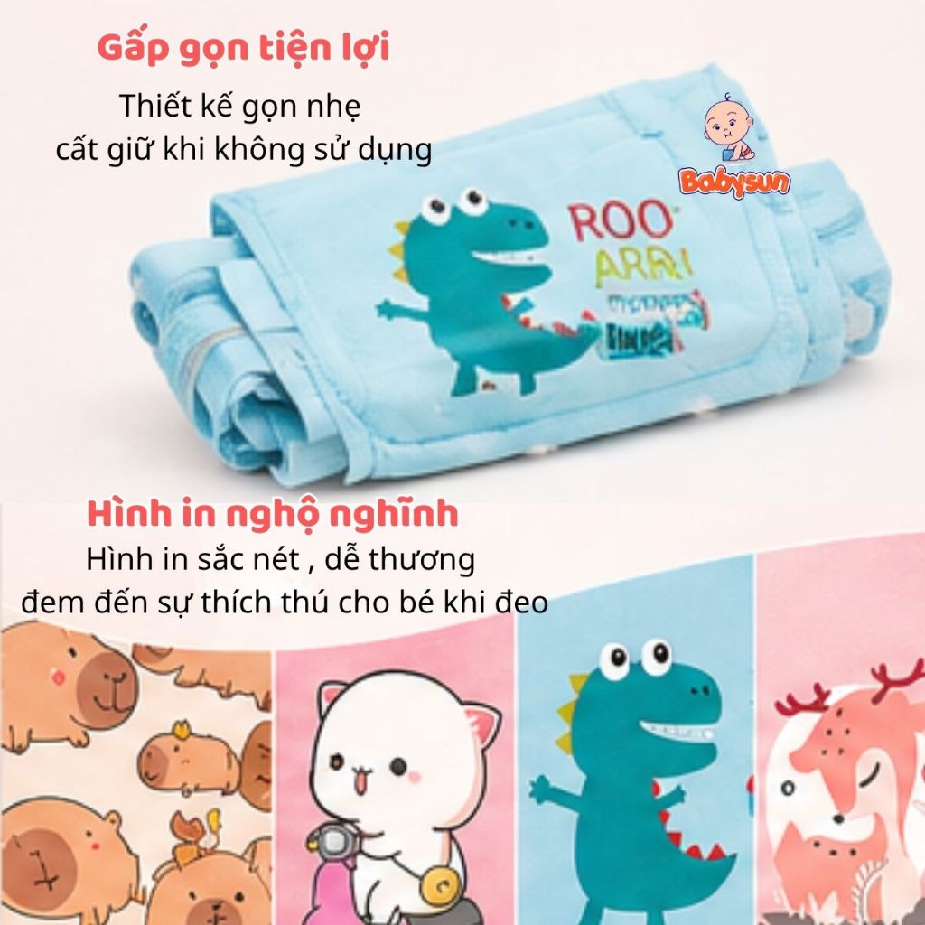 Đai đi xe máy , xe điện bảo vệ an toàn cho bé - Đai đeo Vai, thắt lưng khoá bảo vệ có phản quang ,lưới thoáng khí cho bé