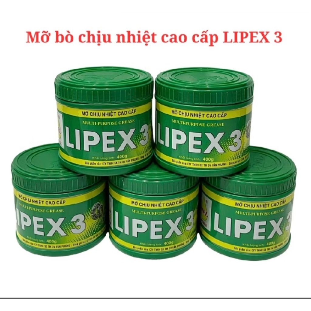 Mỡ Bò Chịu Nhiệt LIPEX 3 , Hành Chính Hãng Chất Lượng Cao